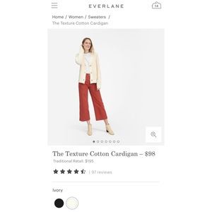 Everlane texture cardigan